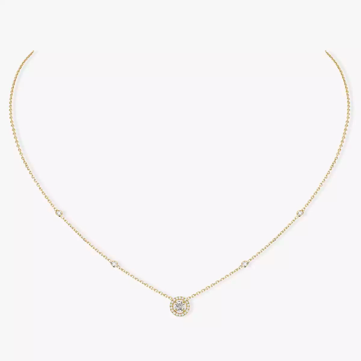 [Stellar Jewelry]Diamond Necklace 0,20ct Brilliant Shape Joy