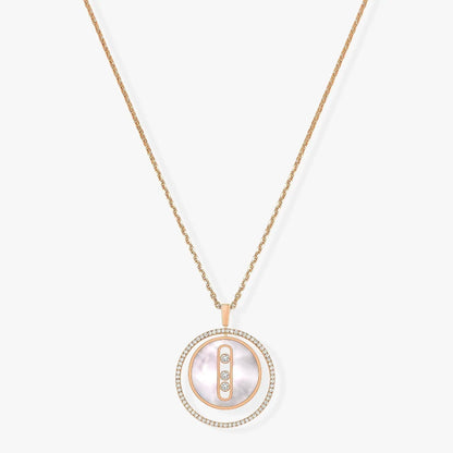 [Stellar Jewelry]LUCKY MOVE MM NACRE BLANCHE DIAMOND NECKLACE