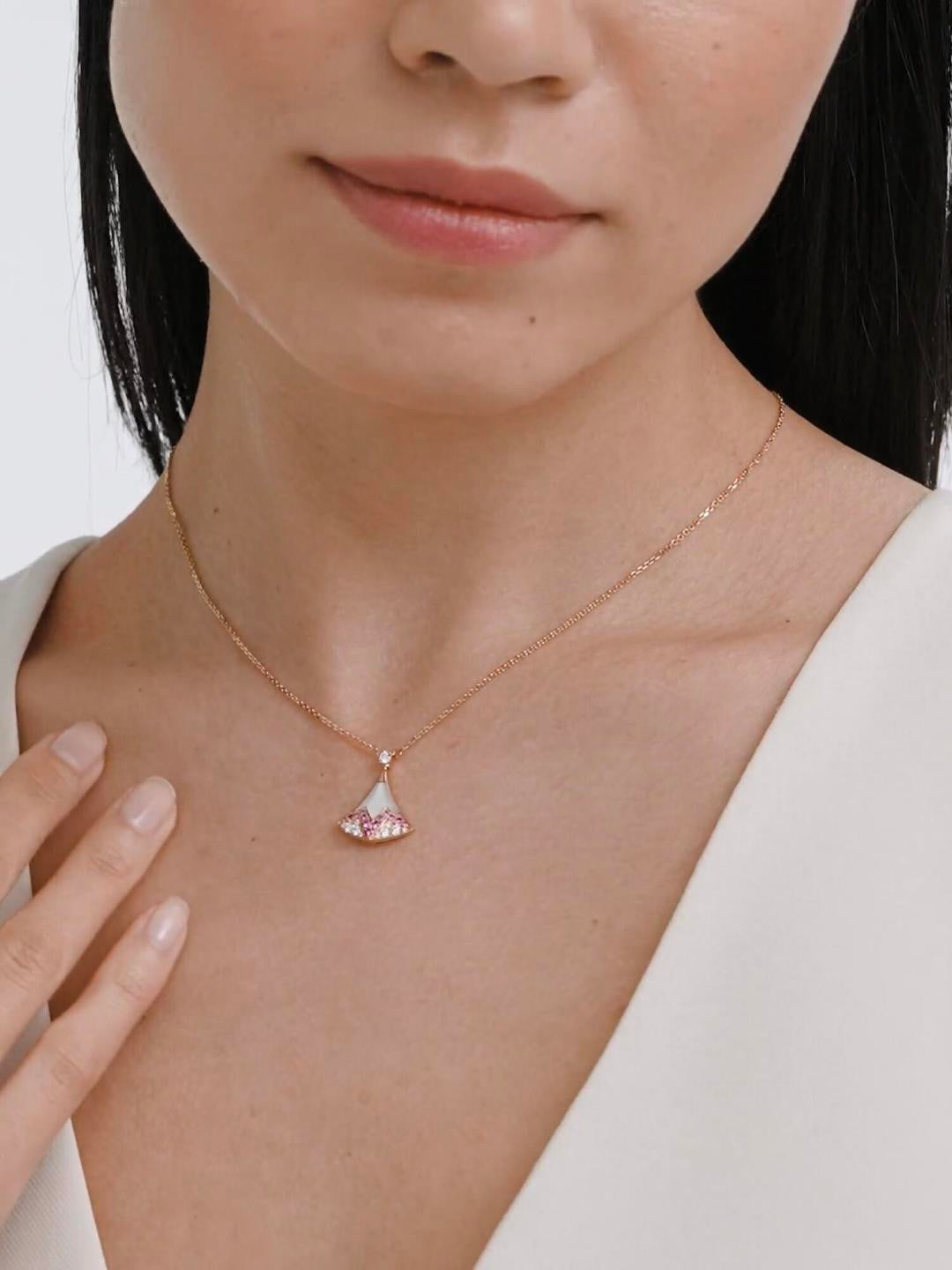 [Stellar Jewelry]BVLGARI Divas' Dream Qixi Exclusive Pink Gemstone Necklace