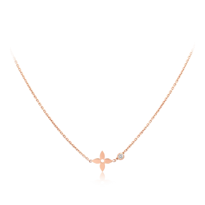 [Stellar Jewelry]BLOSSOM PENDANT PINK GOLD AND DIAMOND