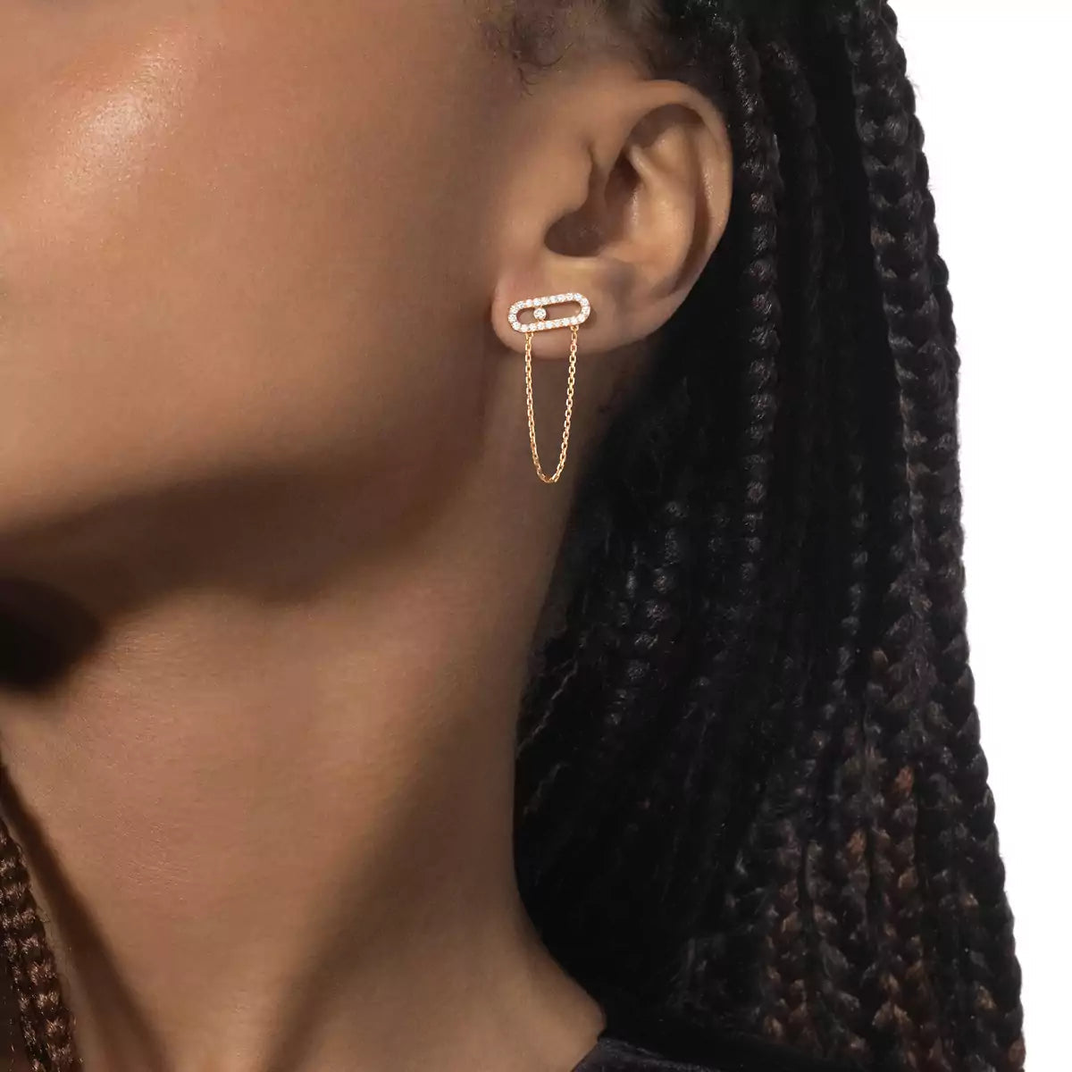 [Stellar jewelry]Move Uno Diamond Earrings