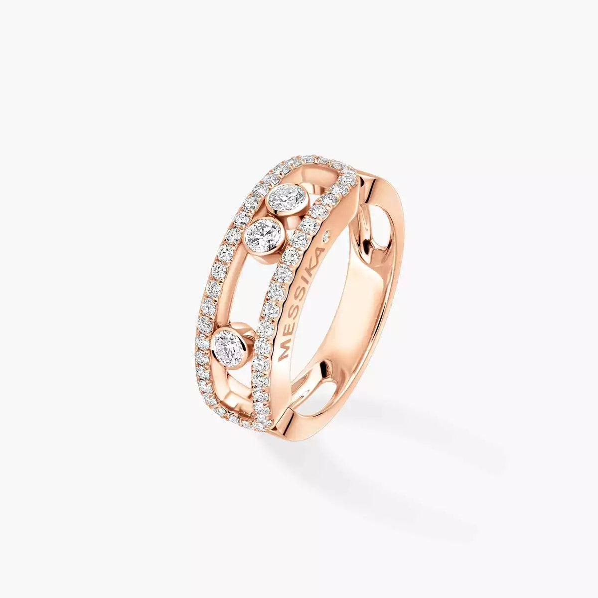 [Stellar Jewelry] Move Gold Diamond Pave_ Ring