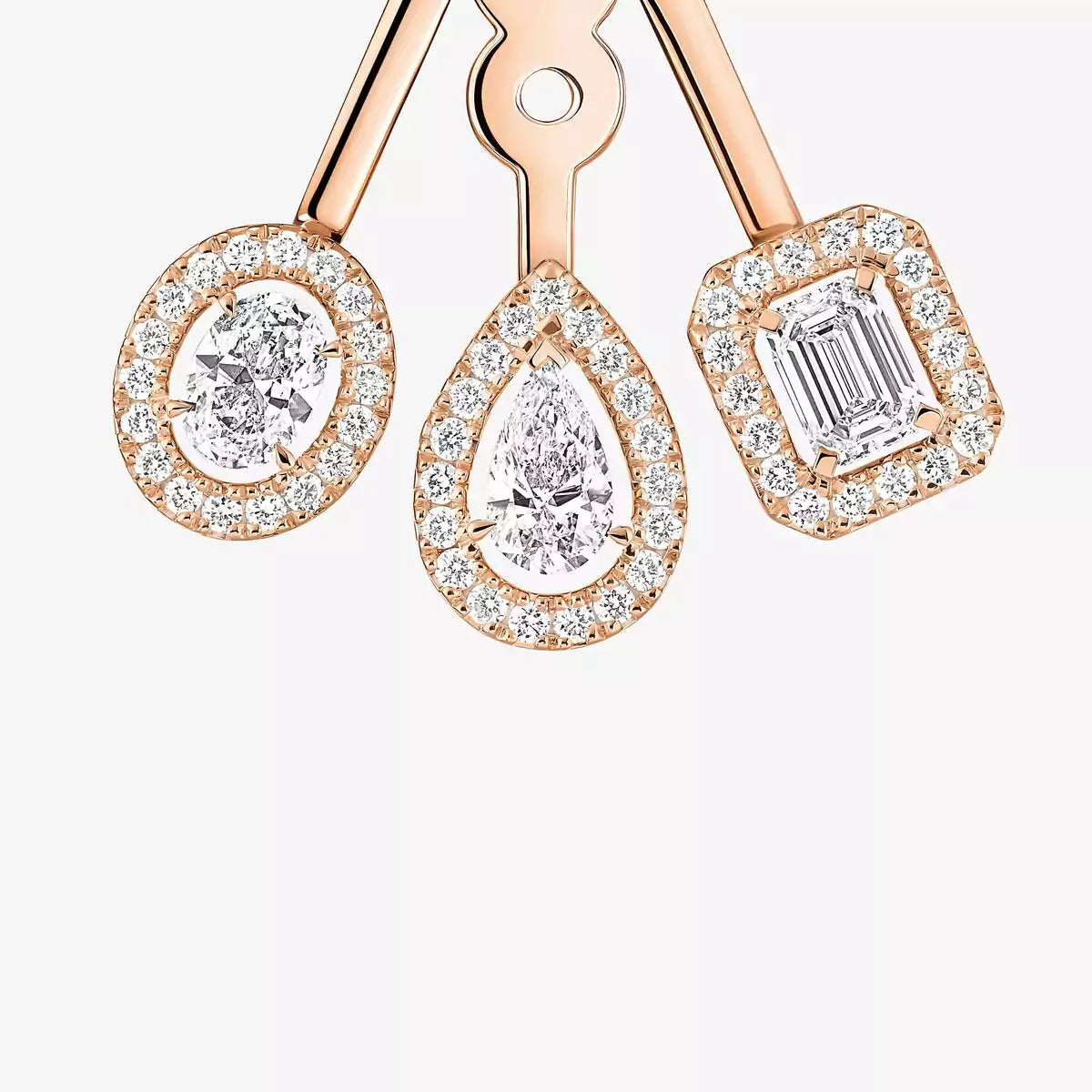 [Stellar Jewelry] My Twin Trio  Diamond Earrings