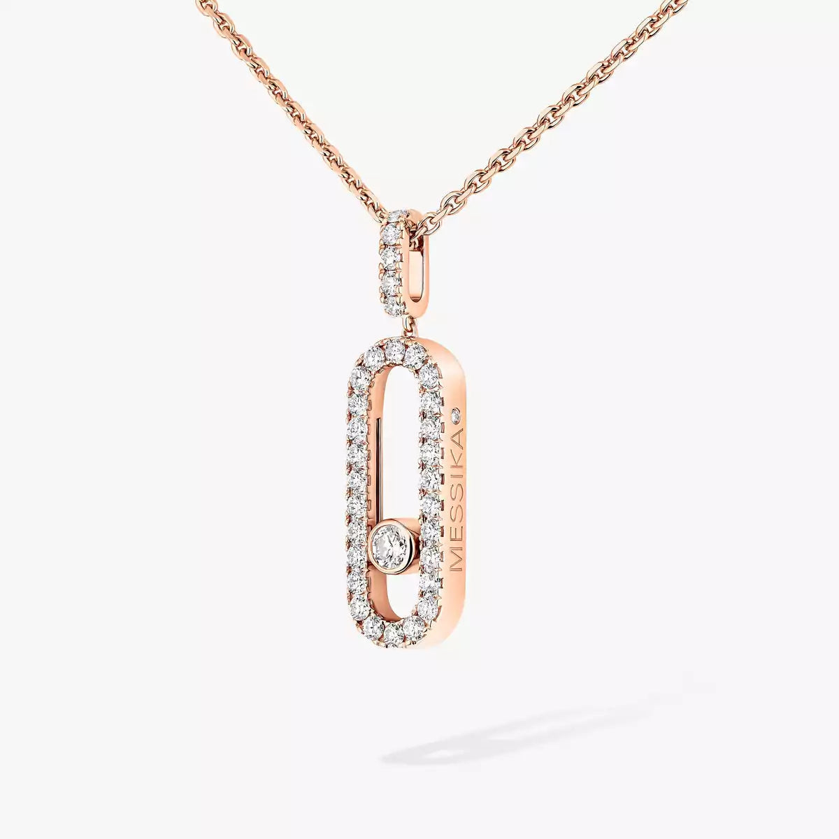 [Stellar Jewelry]Move Uno Diamond Necklace in Rose Gold