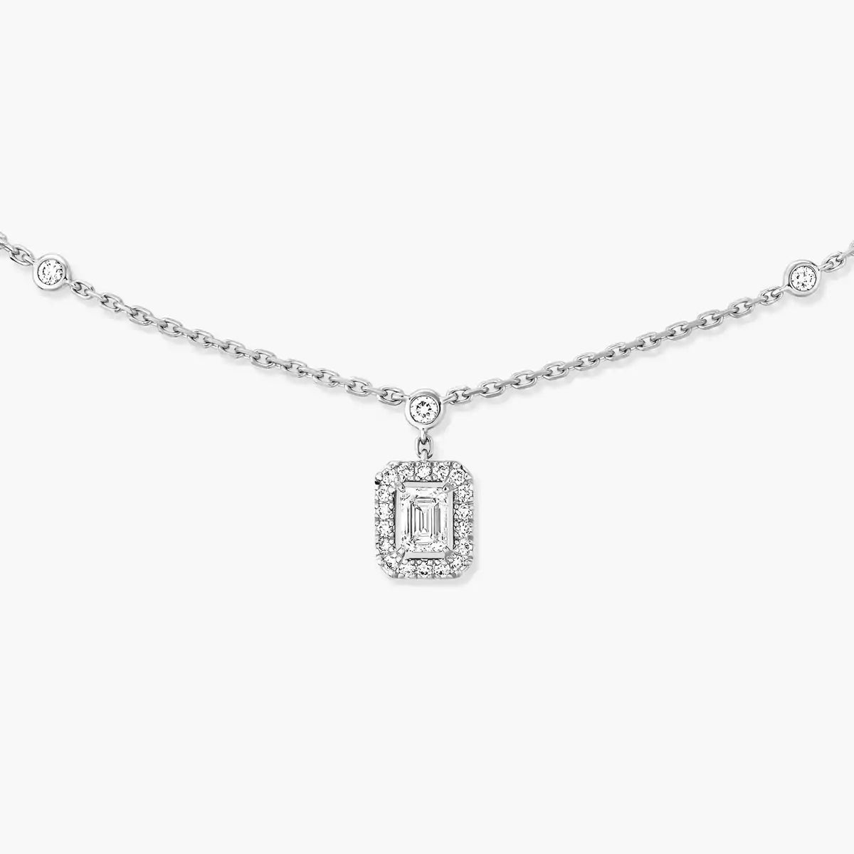 [Stellar Jewelry]My Twin Diamond Necklace in Silver
