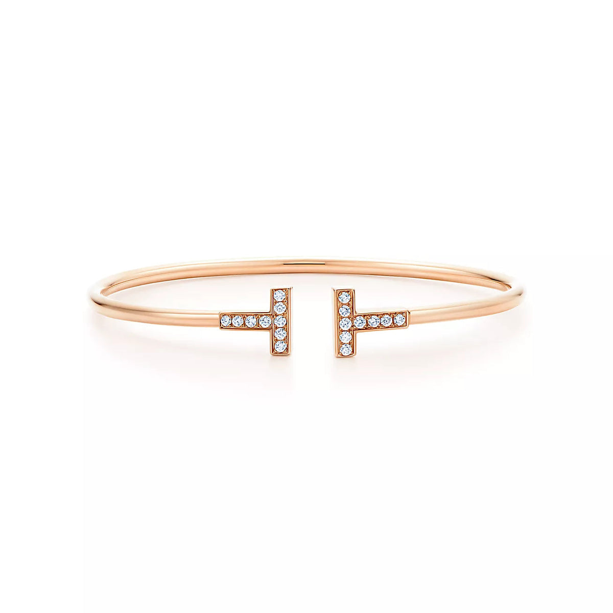 [Stellar jewels]T BRACELET PINK GOLD 1.8MM DIAMOND