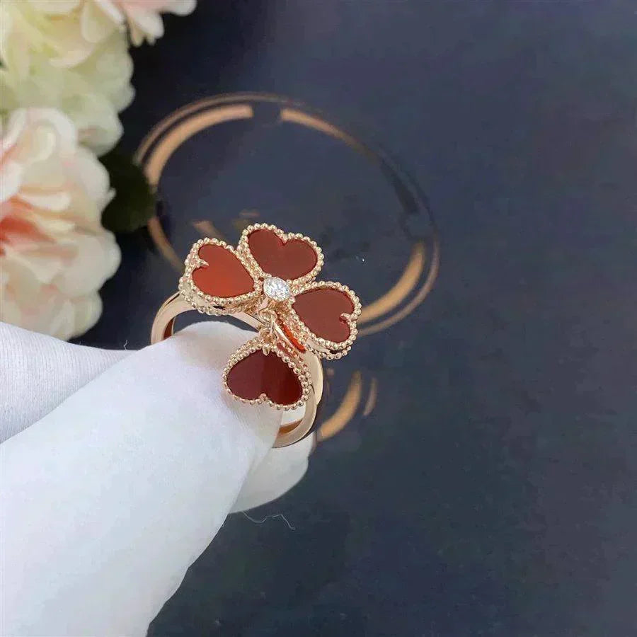 [Stellar Jewelry]SWEET CLOVER CARNELIAN RING