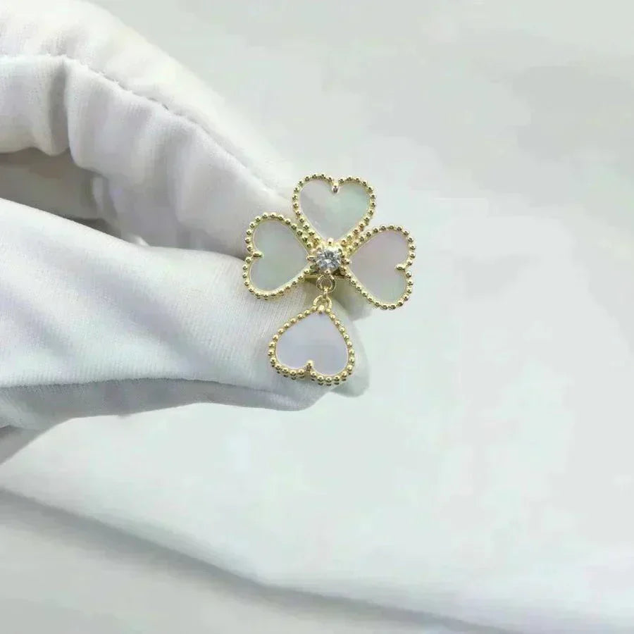 [Stellar Jewelry]SWEET CLOVER WHITE MOP RING