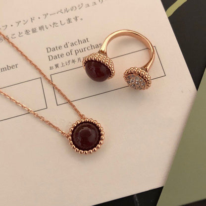 [Stellar Jewelry]PERLEE COULEURS DIAMOND ROSE GOLD BETWEEN THE FINGER RING