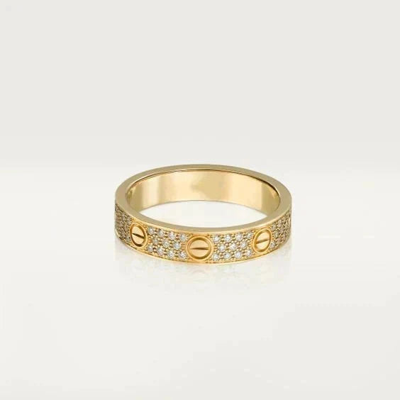 [Stellar Jewelry]LOVE RING 3.6MM DIAMOND PAVED